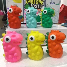

3D Kawaii Dinosaur Popits Stress Ball Fidget Toys Push Popper Bubble Silicone Sensory Squeeze Stress Relief Pop Balls Toy