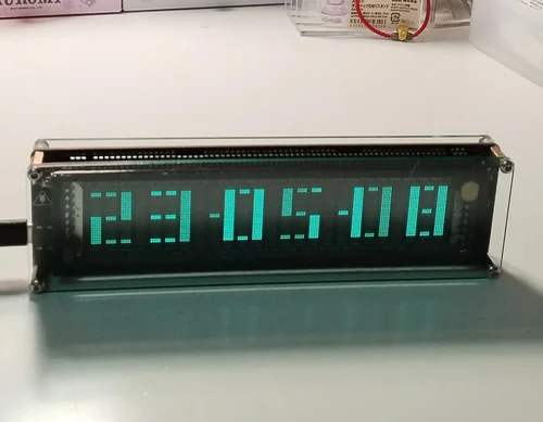 AK2515-V2VFD 음악 오디오 스펙트럼 표시기, 오디오 VU 미터, 증폭기 보드 레벨, 정밀 시계, 조정 가능한 AGC 모드 3