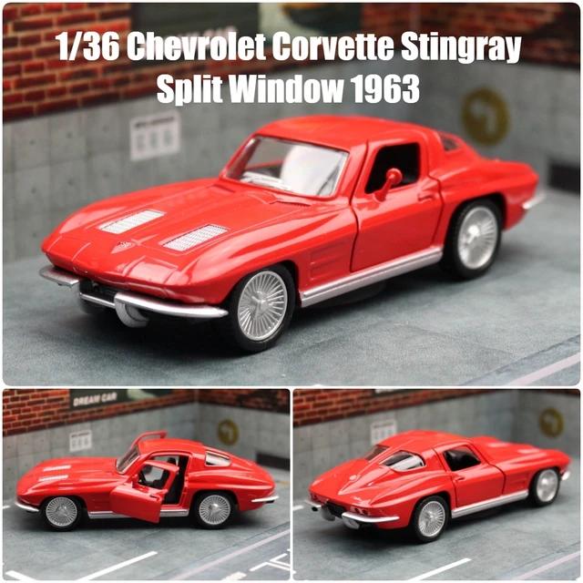 ミニカー CHEVROLETCORVETTESTINGRAY Coupe C2(1963) Chevrolet Corvette Stingray Coupe C2 1963 Blau 1:43 American
