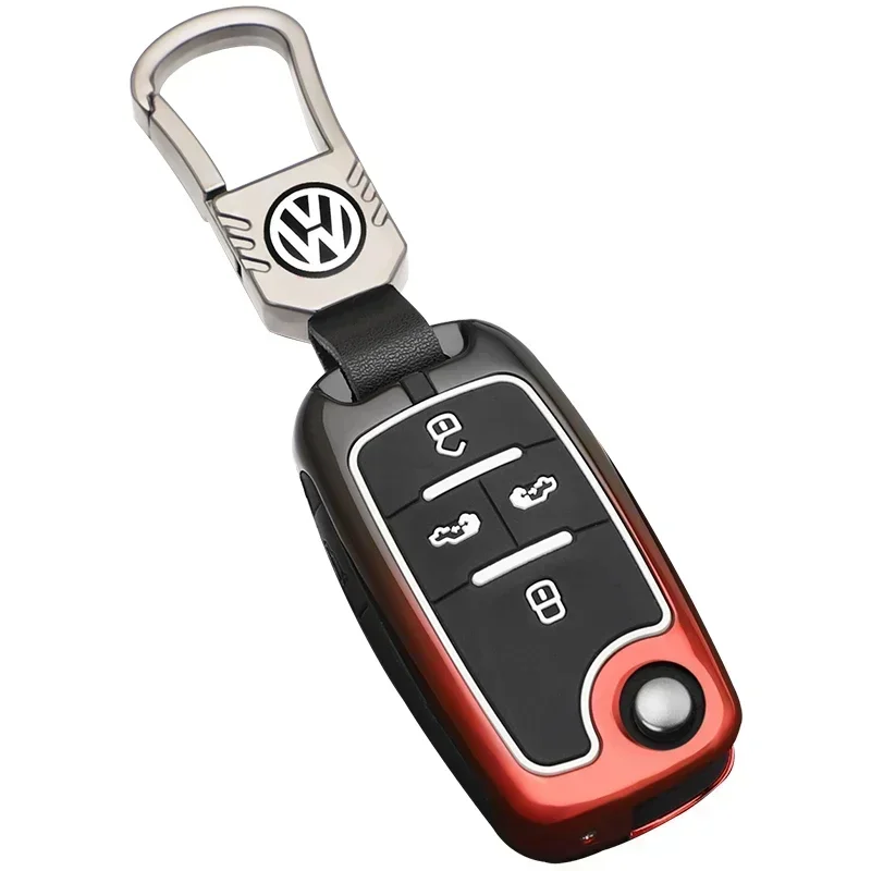 폭스바겐 VW 3 4 버튼 자동차 키 케이스 커버용 스타일링 몰딩 자동차 스티커 (폭스바겐 골프 7 MK7 티구안 MK2 시트 아테크)