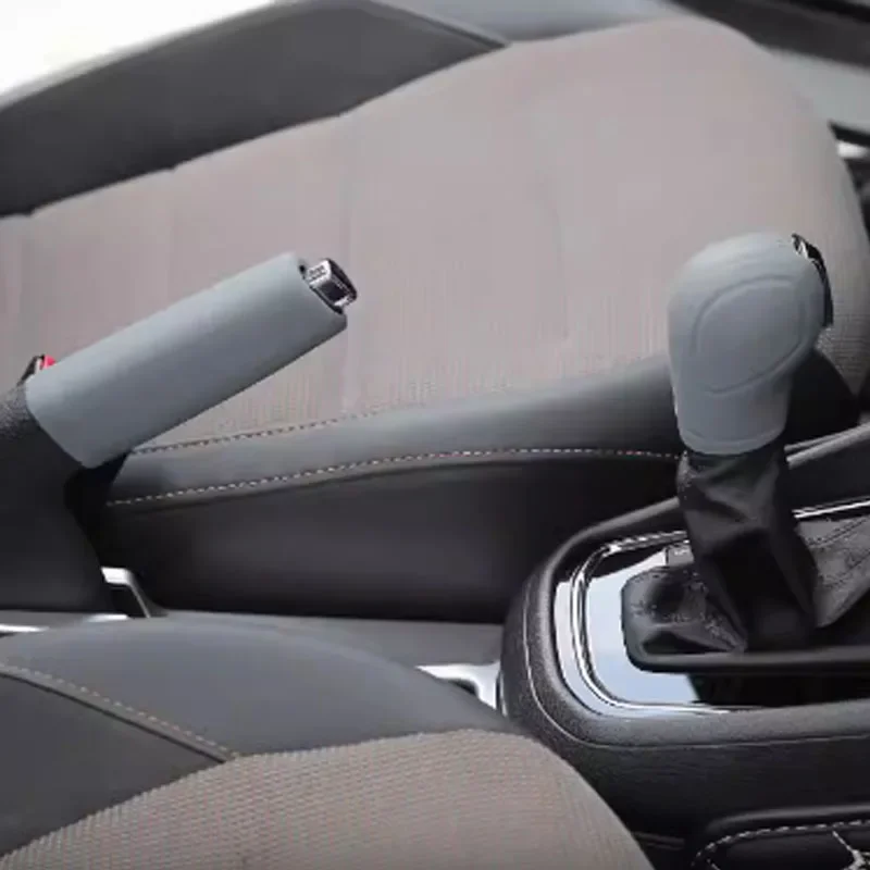 Car Accessories Universal Silicone Car Handbrake Grips Cover Wavy Odor-free Handbrake Antislip Cover Accessories