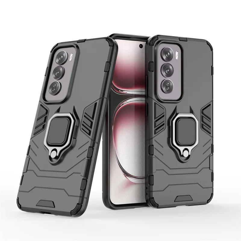Magnetische Hülle für OPPO Reno 12 Pro 5G Reno 11 11F Schutzhülle mit Ringständerhalterung Shell Fundas Coque_voghion.com