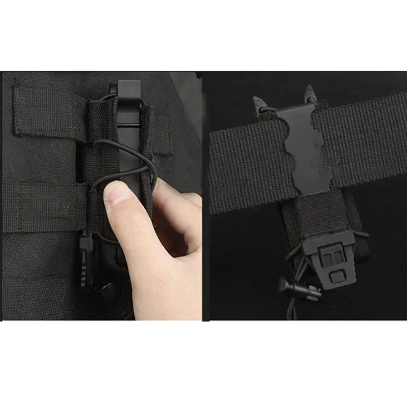 Tactical Magazine Pouch 9MM Pistol Single Mag Bag Molle Flashlight Pouches Torch Holder Hunting Knife Holster Shooting Airsoft magazine pouch ammo pouch ammunition bag