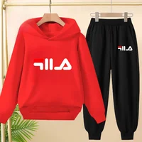 Children's Sportswear, Hooded Sweatshirt + Long Pants Set. Both Boys and Girls Like Loose Sets Up to 13-year-old Children's Sets