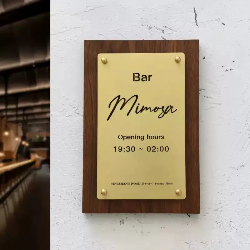 Vintage coffee shop, Western restaurant, illuminated signage, wooden shop, doorplate, signage