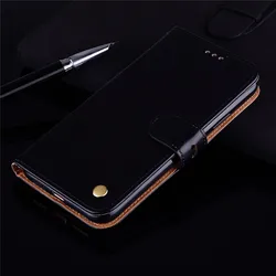 Premium PU Leather Wallet Flip Case Cover for Honor 6X (Black)