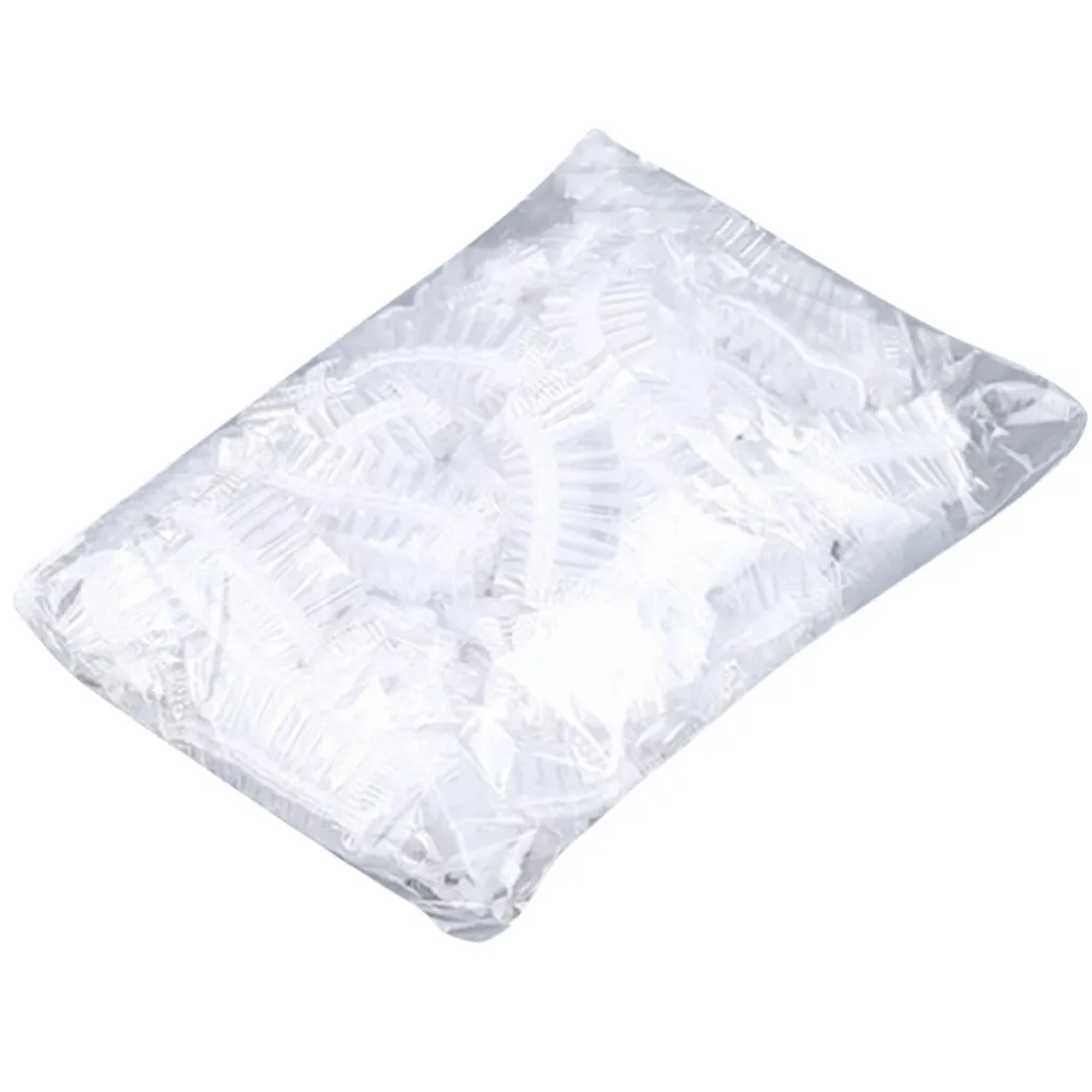 Hair Dye Earmuffs 100Pcs Disposable Hairdressing Earmuffs Salon Clear Ear Cover Ear Protection Hair Dye Protect Cap Hair Color Styling Tool