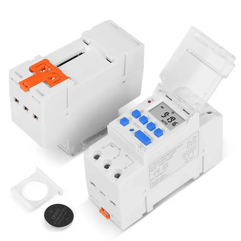 A98Z Programmable Digital Time Switch Relay Timer Control AC 220V 16A Din Rail Mount TM919A Timer Switch