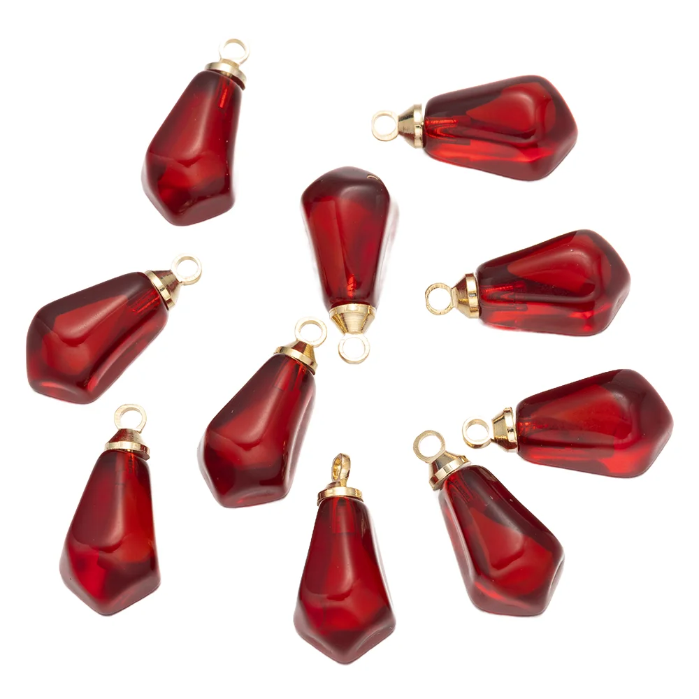 10 stücke Harz Nette Rote Granatapfel Samen Anhänger Charms Für DIY Ohrringe Halsketten Schmuck Machen Liefert Zubehör Erkenntnisse – Detail 5