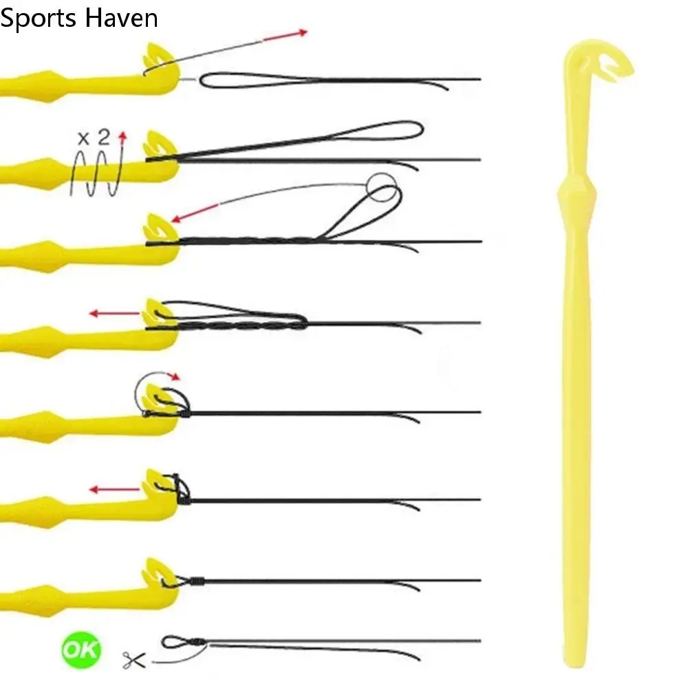 

2 PCS Tie Fast Knot Tying Tool Fishing Hook Disgorger Fishing Detacher Device Fishing Accessories