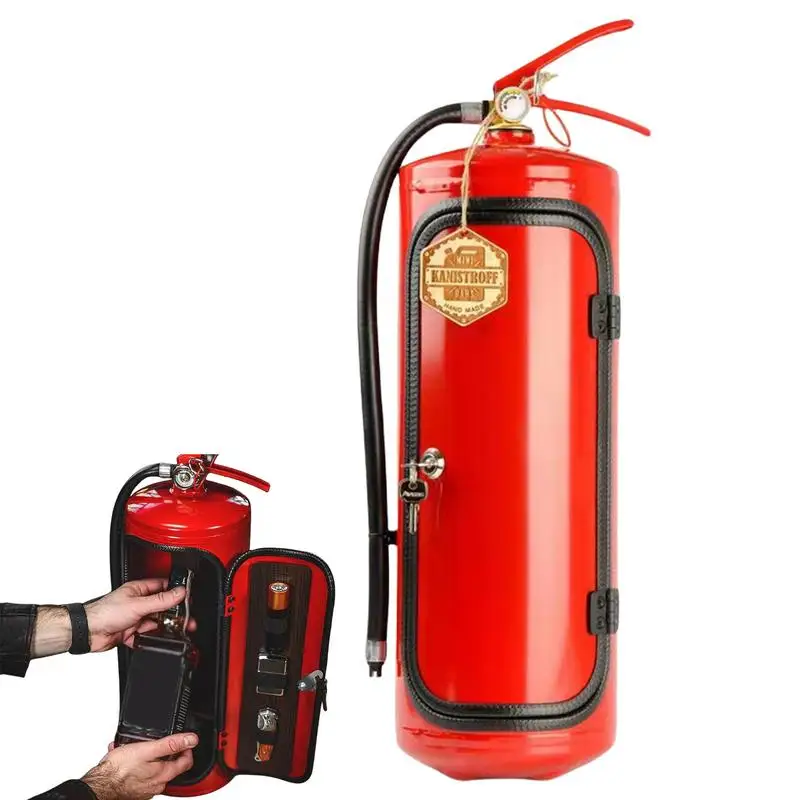 Fire Extinguisher Mini Bar Liquor Wine Storage Boxes Wine Cabinet Desktop Decoration Creative Novelty Bar Cabinet Liquor