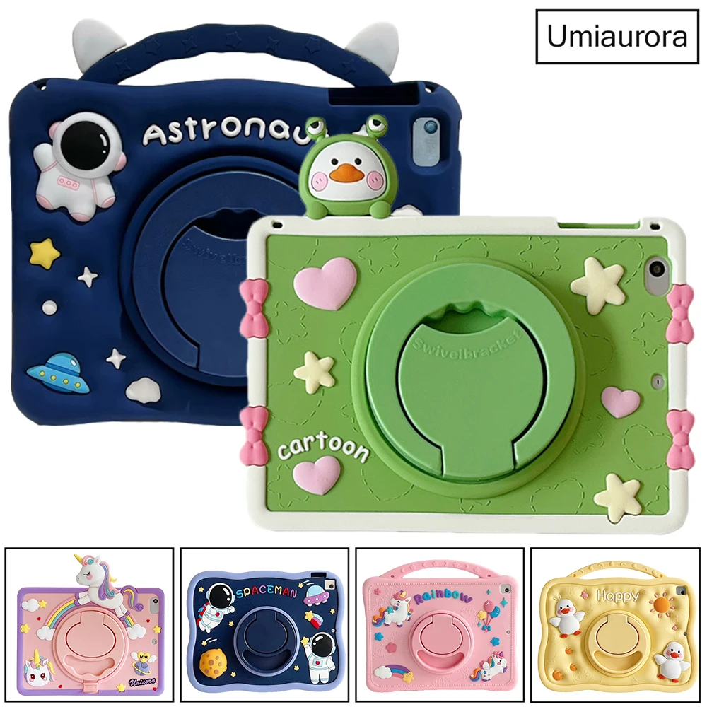 Kids Cartoon Silicone Tablet Case Stand