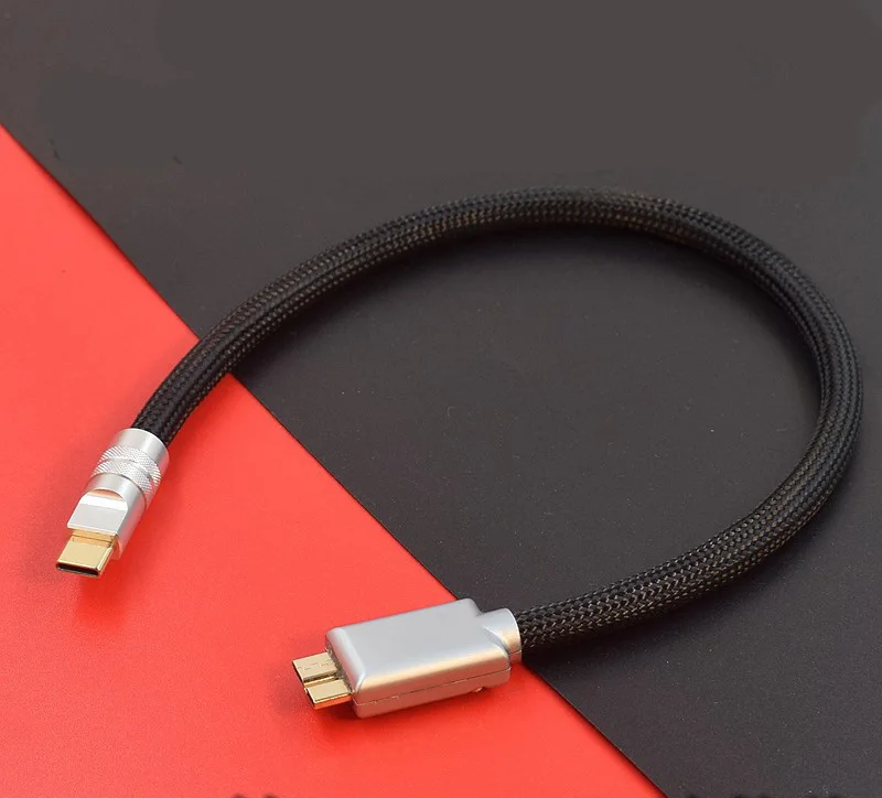 

Hi-end OCC + оплетка из чистого серебра 3,0 пробы с USB A C Type-C на Micro B высокоскоростной кабель DCA OTG