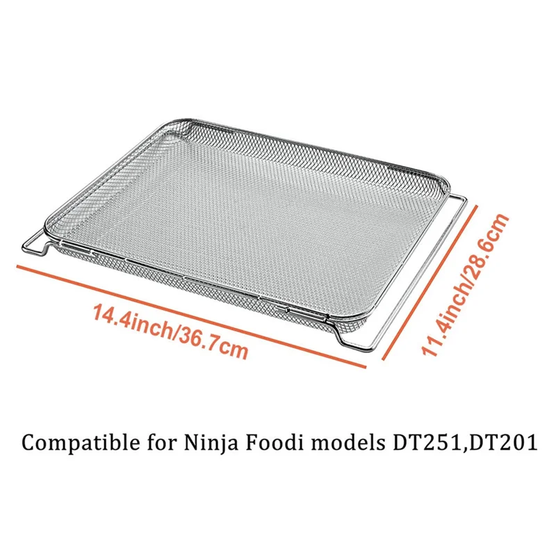 DKSooozs Air Fry Mand voor Foodi DT251 DT201 DT200 Oven,RVS Oven Accessoires