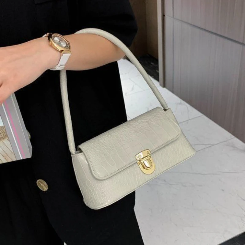 Luxury Design Crossbody Bags for Women 2026 New Fashion Brand Women's Underarm Shoulder Bag Solid Color Ladies Handbag and Purse