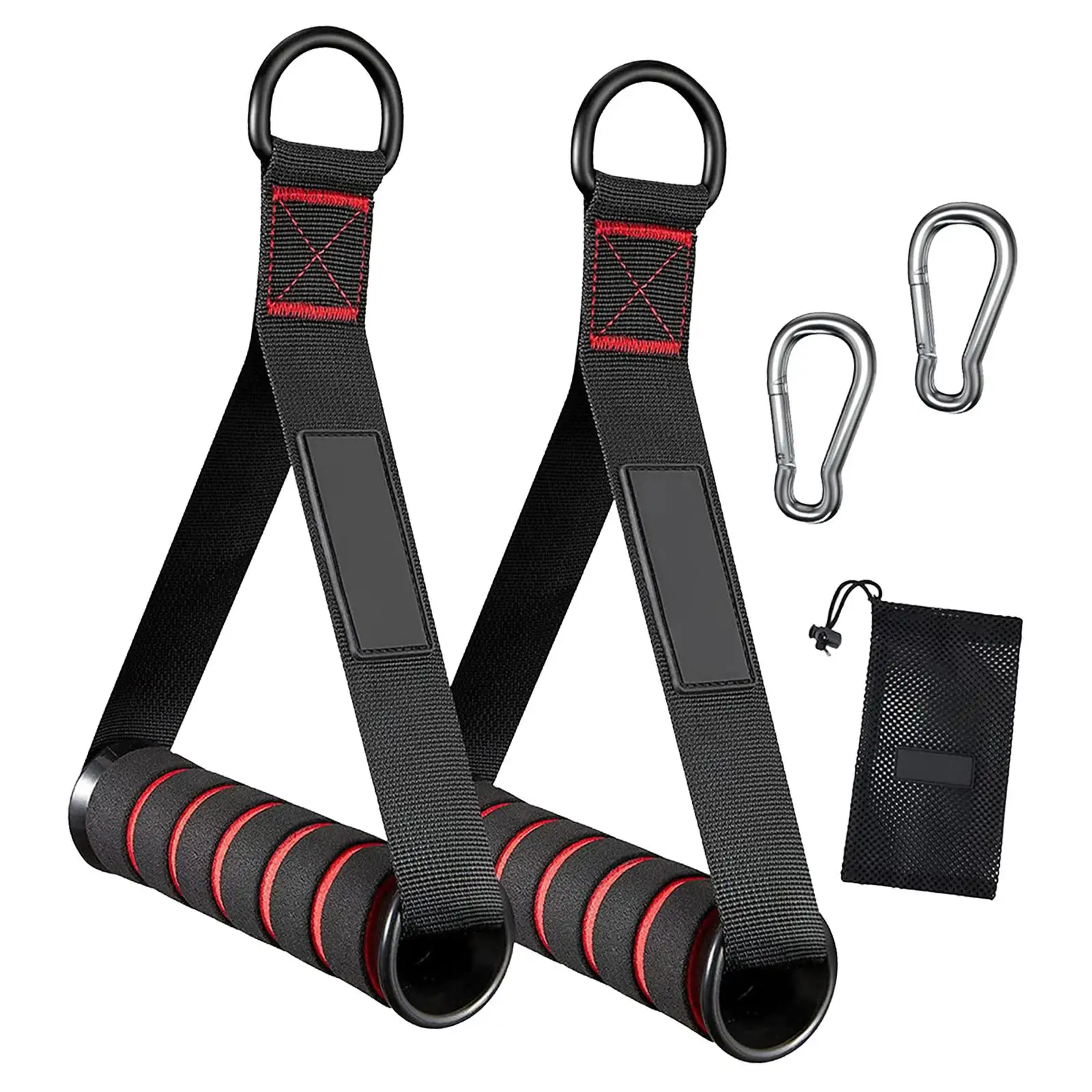 2Pcs Exercise Handles Resistance Band Handle Only Working Out Handles Grip Attachments for Pulley System Home Gym 2