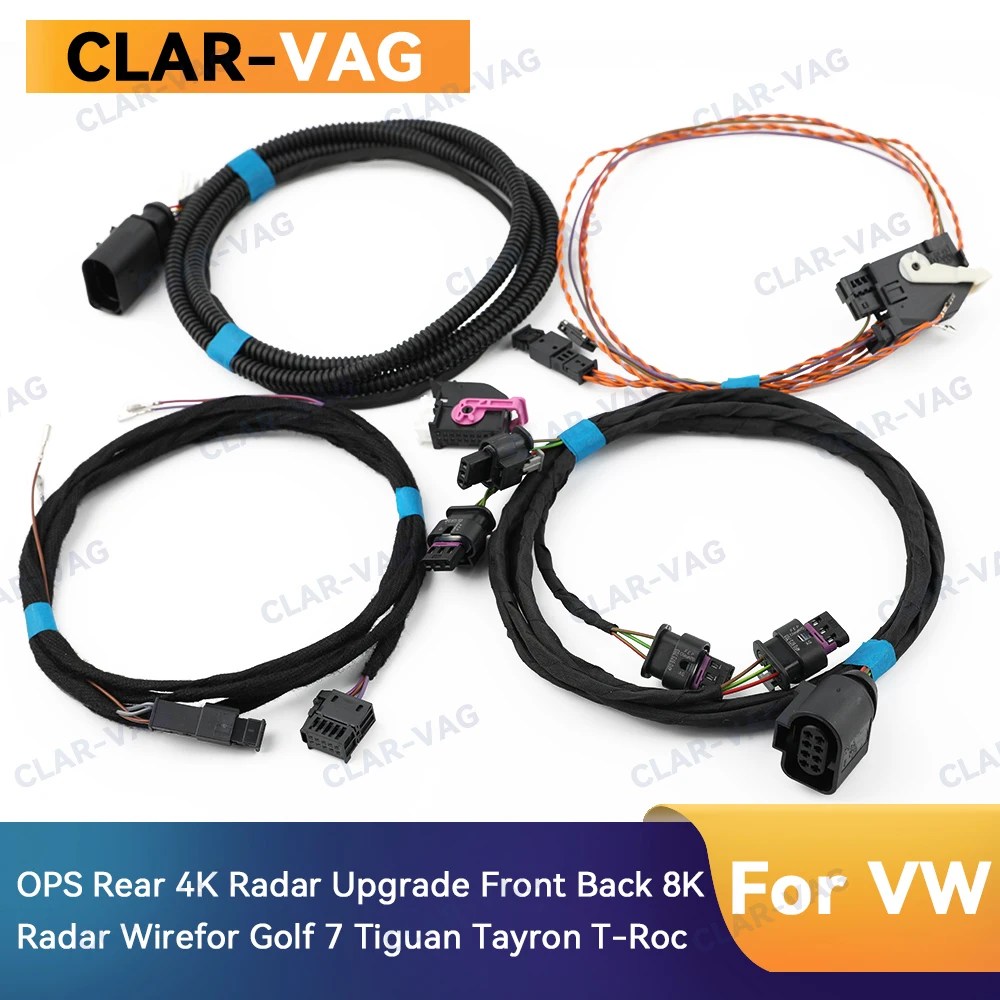 Per Vw Golf 7 Lamando G7 Tiguan Tayron T-Roc Original Ops Posteriore 4K Radar Upgrade Anteriore Posteriore 8K Radar Harness Cablaggio Pdc