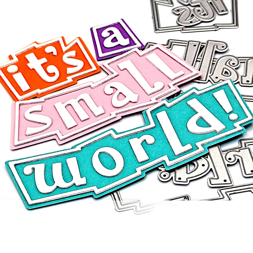 It'S A Small World Cutting Dies Disney Diecut Per Album Di Scrapbooking Fai Da Te Carte Di Carta Decorative Craft Making New 2023 Knife Mold