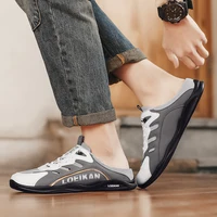 Men's plus size casual mesh slippers summer breathable non-slip walking shoes fashion Baotou comfortable outdoor sports sandals - Image 4