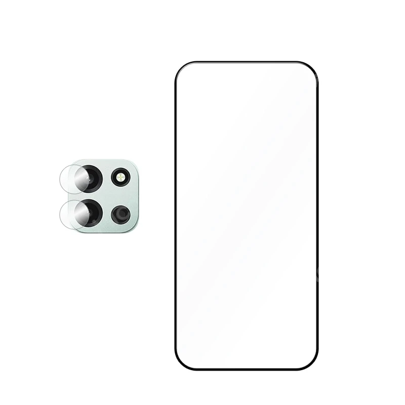 Premium Full Glue Screen Protector with 9H Anti-Scratch Glass & Soft Lens Film