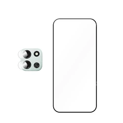 Premium Full Glue Screen Protector with 9H Anti - Scratch Glass & Soft Lens Film (1 and 1)