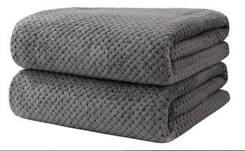 Bath Towel Set Pack of 2, (27 x 54 Inches) Microfiber 1