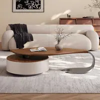 Table basse moderne De Style nordique, Design Unique, Table basse De luxe Glam, Table De rangement cachée pour Salon, meubles De maison 6