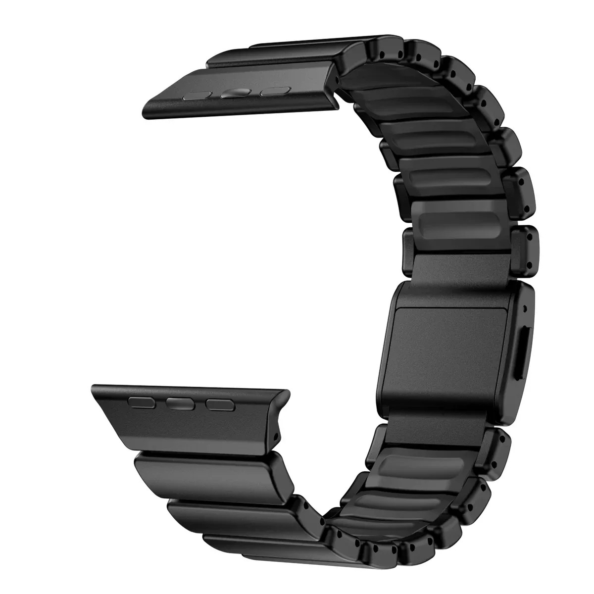 Men's Magnetic Sport Metal & Silicone Watch Strap