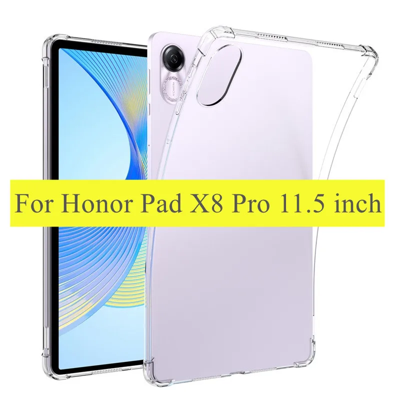 Ultra-Clear TPU Silicone Flip Cover for 11.5 Tablets - 2023 Edition