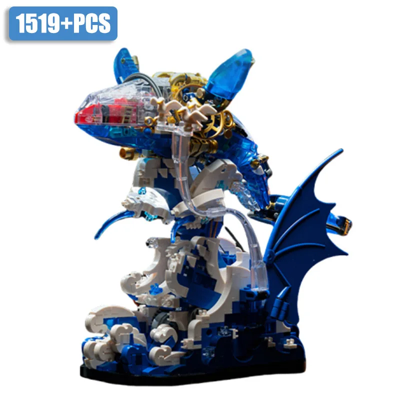mof〈コンプリート〉ワーリー（Wally〜ぽんぽんいろいろ〜 Creative MOC 1519pcs Mechanical Whale Model Building Blocks