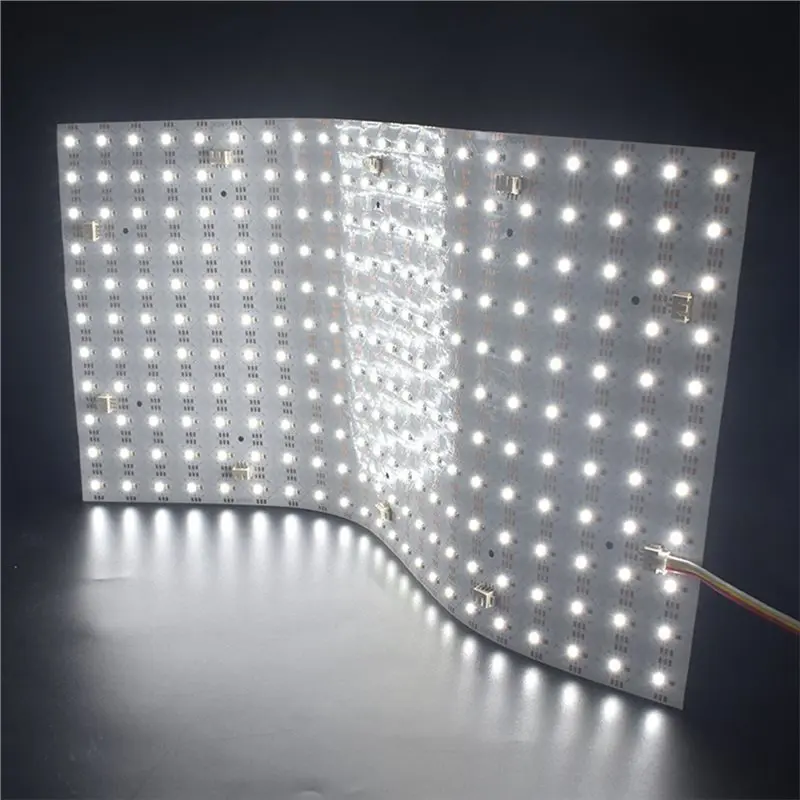 【ORNAMENT】유연한 LED 시트 490X245mm DC24V 484LED 28W 대리석 조리대 광고용 패널 조명 이중 색상 백라이트