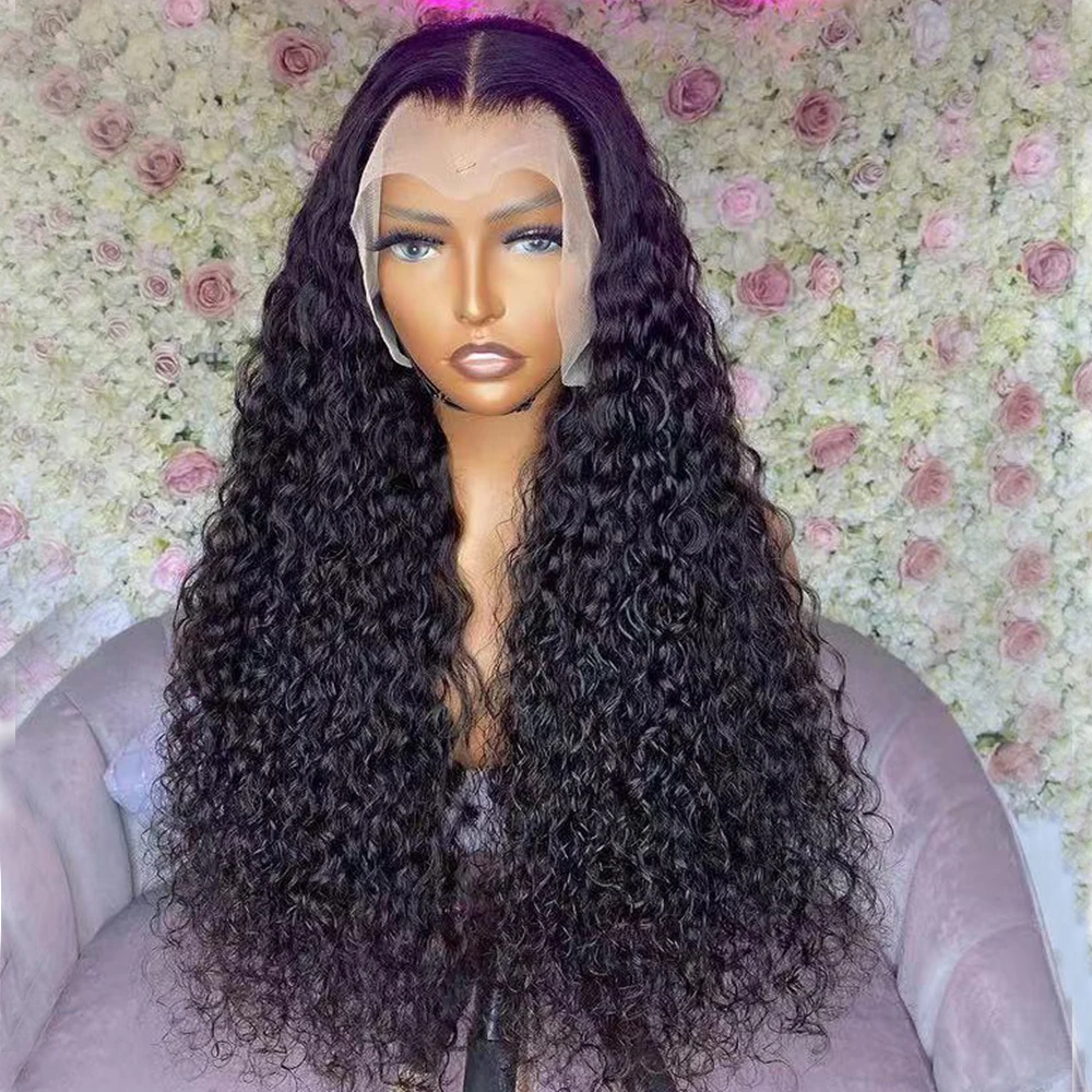 Black Long Curly Synthetic Lace Front Wig For Black Woman With Babyhair  black-long-curly-synthetic-lace-front-wig-for-black-woman-with-babyhair