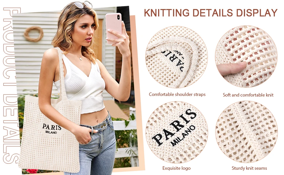 Cute crochet tote bags for women