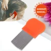 Long Teeth Hair Lice Comb Stainless Steel Flea Nit Dust Removal Super Fine Brush Long Teeth Hair Lice Comb Density Teeth Brush 3