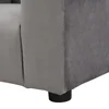Kids velvet Sofa Chair with Footstool, Kids Upholstered Couch with ottoman 6