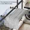 90 ° Foldable Clothes Rack Clothes Hangers Wall Mounted Hanger Drying Rack SpaceSaving Aluminum Clothes Organization 3