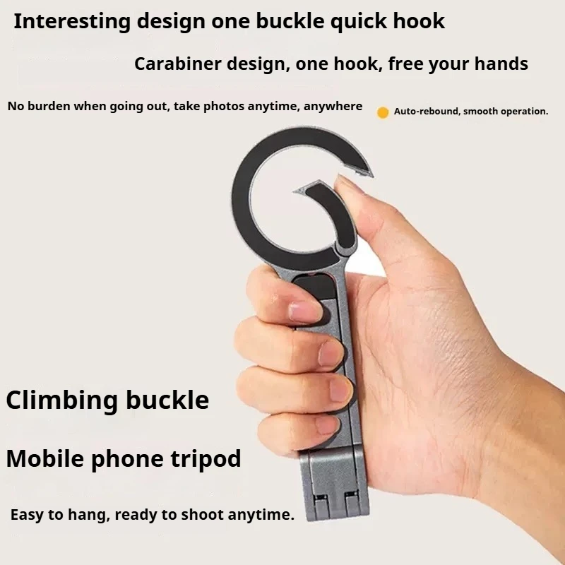 Mountaineering strong magnetic phone holder portable photography multi-functional horizontal vertical tripod expandable light