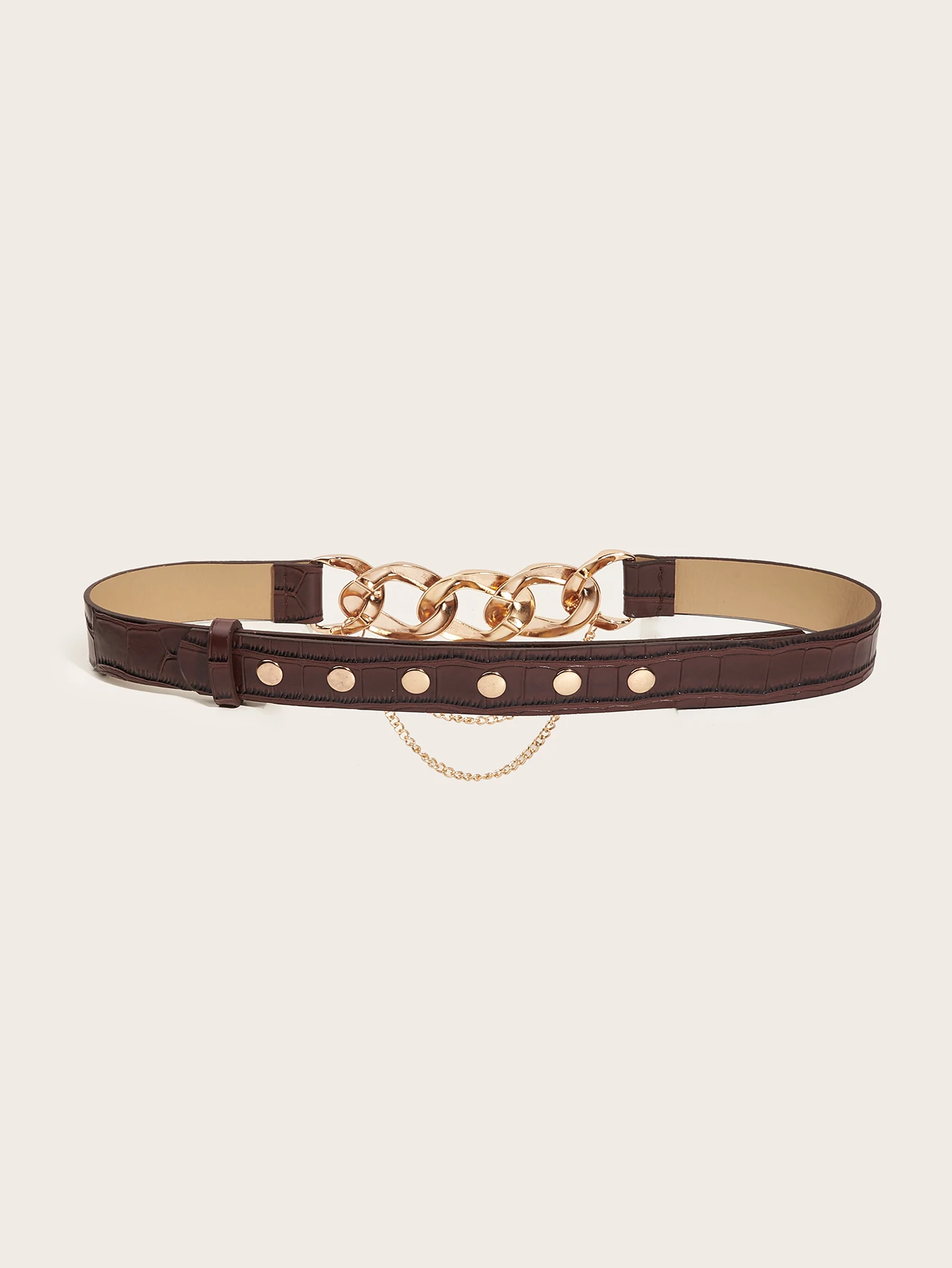 Fashionable removable chain buckle trendy women's belt - Image 2