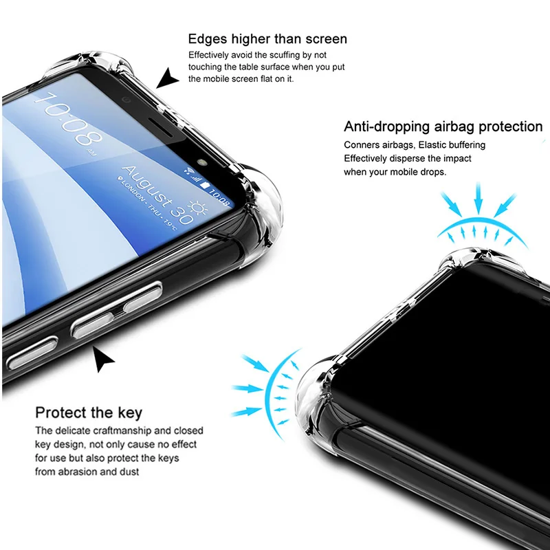 Shockproof Airbag Full Protection TPU Soft Case For Samsung Galaxy A56 A26 A36 A06 A16 5G Protective Cover Capa Fundas Coque 6