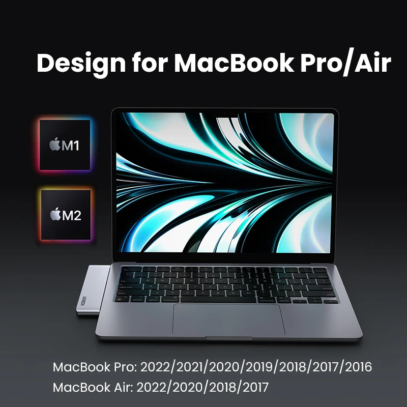 Фото USB-концентратор UGREEN с двумя портами USB Type-C на Multi USB 3,0 4K HDMI для MacBook Pro Air №2