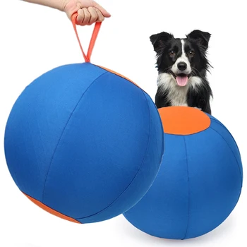 Giocattolo gonfiabile per cani all'aperto Palla per erbacce Addestramento dell'agilità Attività fisica durabilmente Giocattolo per auto-gioco per animali domestici con palla grande