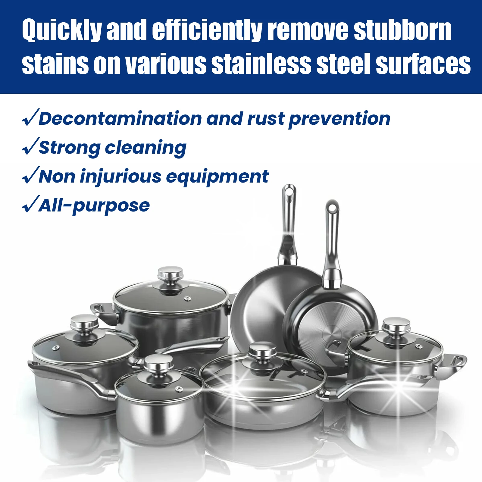 Stainless Steel Cookware Cleaner Paste for Oven and Pot