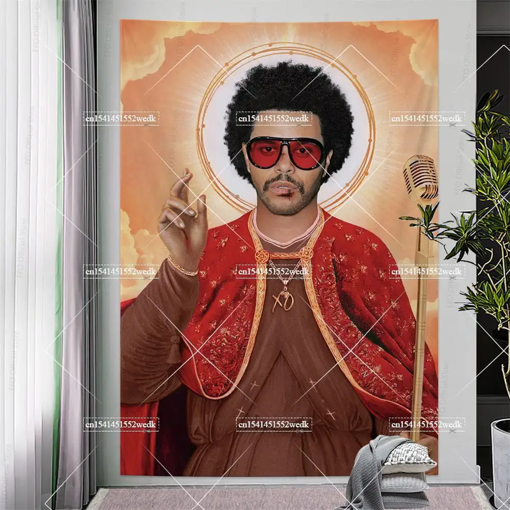 Tapestry decor Rapper Snoop Dogg Jesus Tapestries Wall Carpets Bedroom Background Decoration