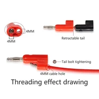 40pcs/4mm  L shape Banana Jack Plug Socket - Adaptor Electrical Connecting bending  for Binding Post Test Terminal Connector 4