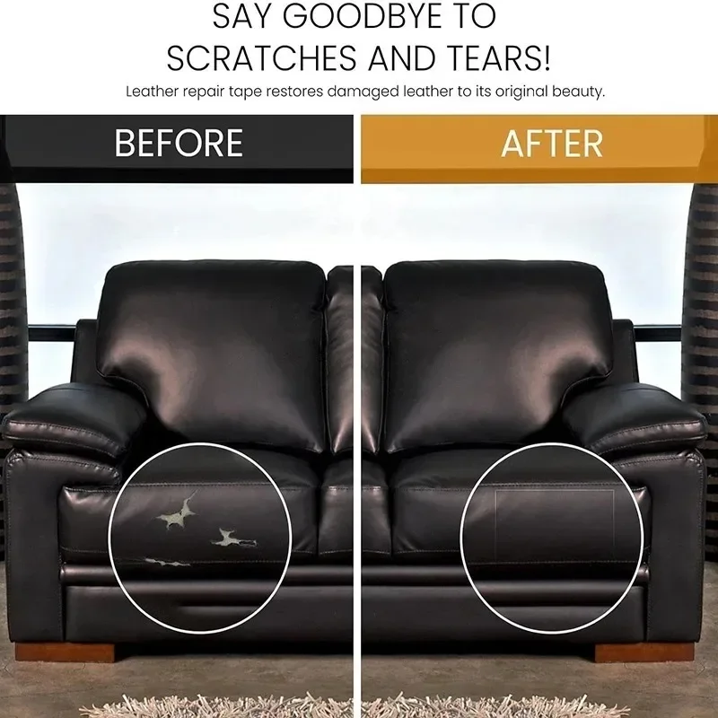 Leather Repair Tape Self Adhesive Leather Patches Waterproof Sofa Repair Stickers DIY Car Seats Furniture Sticker