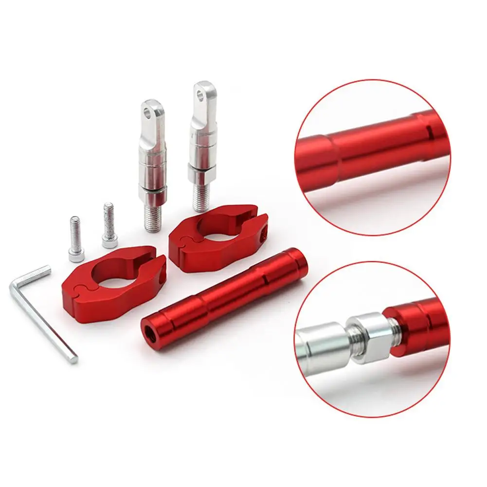 Traversino Manubrio Moto In Lega Alluminio Per Manubrio 22mm - Regolabile, Nero, Per Equilibrio E Stabilità - Foto 3