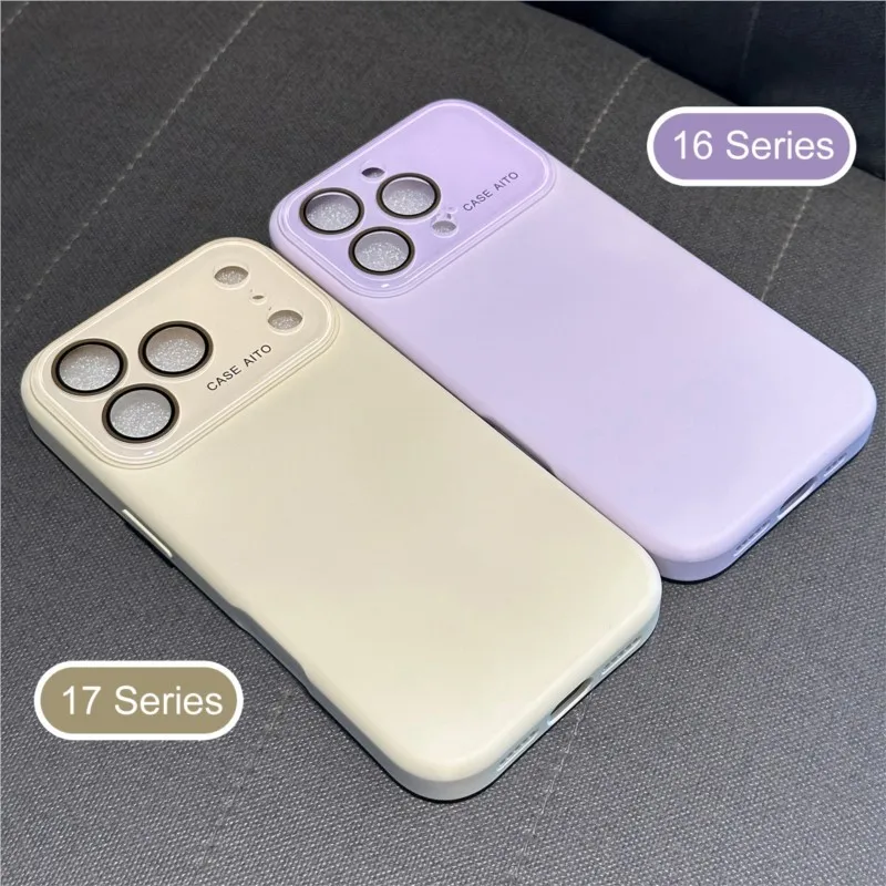 Official Liquid Silicone Shockproof Candy Soft Matte Phone Case with Camera Protection