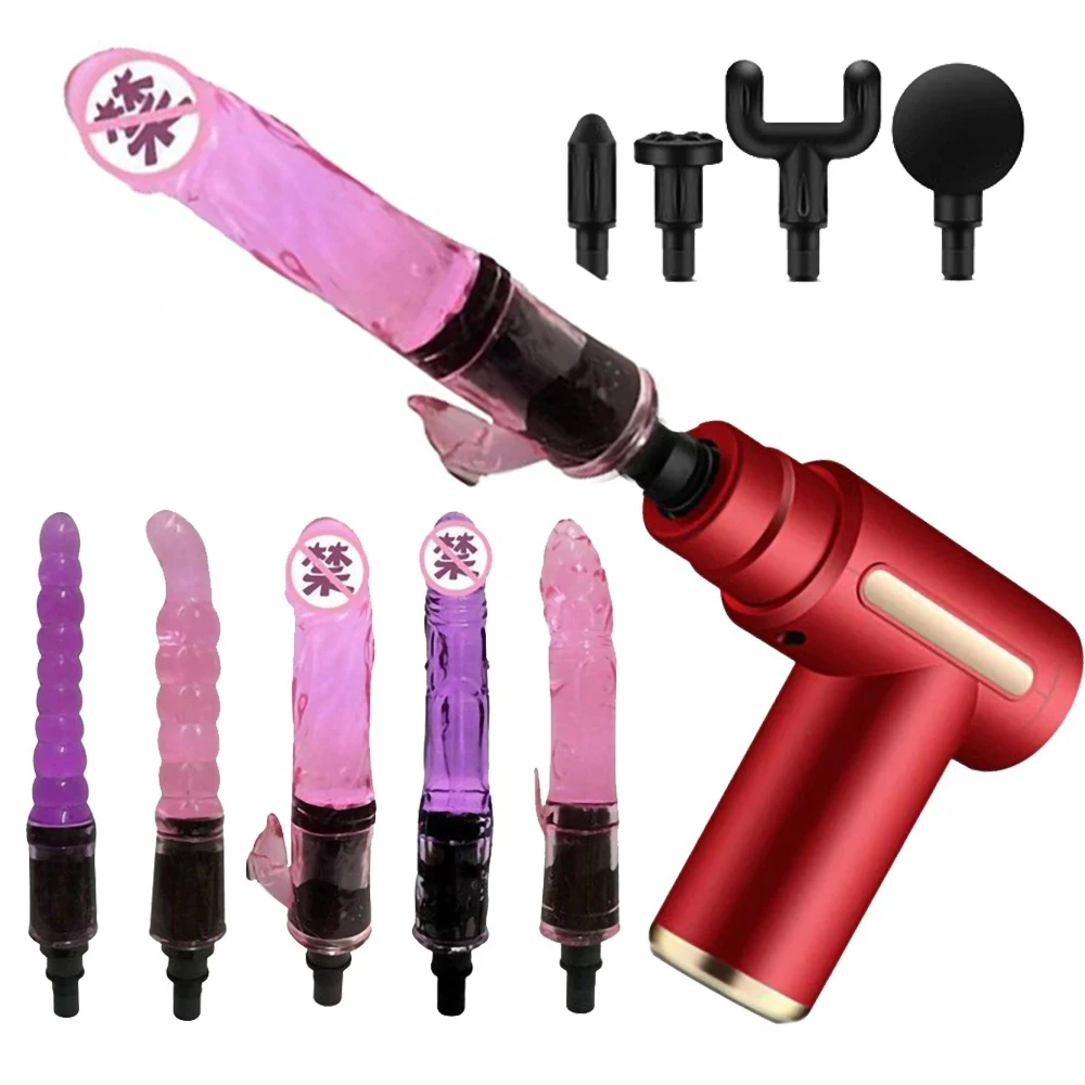 Portable Mini Pumping Gun Sex Machines Dildo For Woman Automatic Vibrator Female Masturbator Enhance Pleasure Sex Toys Adult sex toy