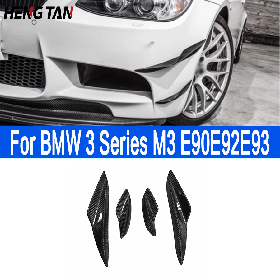 Per Bmw Serie 3 M3 E90 E92 93 Paraurti Anteriore Per Auto In Fibra Di Carbonio Wind Knife Splitter Spoiler Canard Air Knife Surround Trim Body Kit