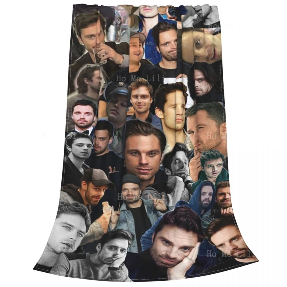 

Anime Sebastian Stan Printed Blanket Sofa Blanket Office Thin Comforter